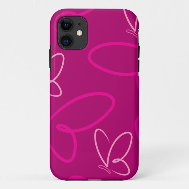 Schmetterlingsmuster Case-Mate iPhone Hülle (Rückseite)