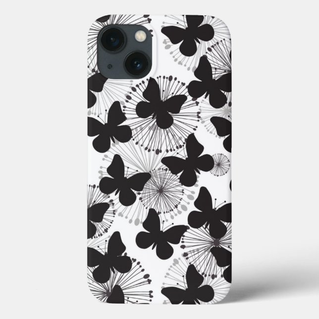 Schmetterlingsmuster Case-Mate iPhone Hülle (Rückseite)