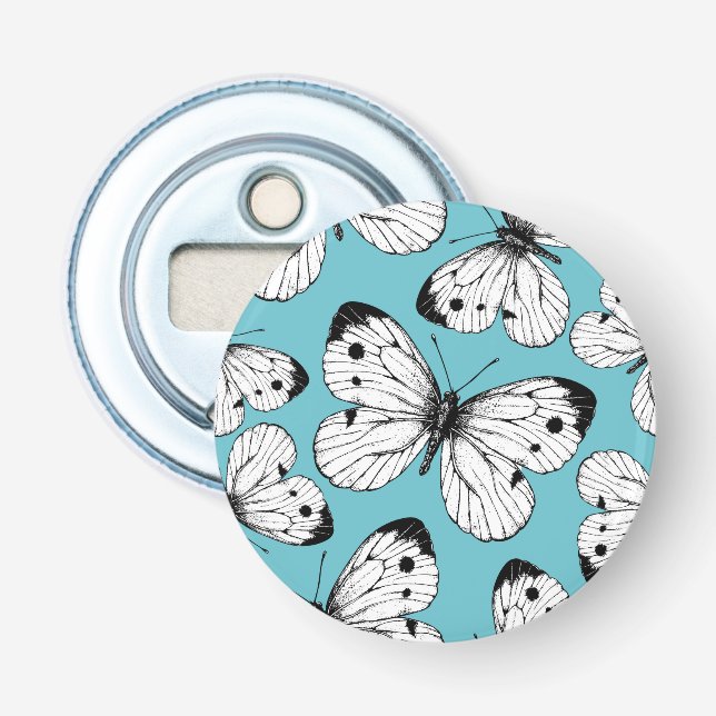 Schmetterlingsmuster Flaschenöffner (Vorderseite)