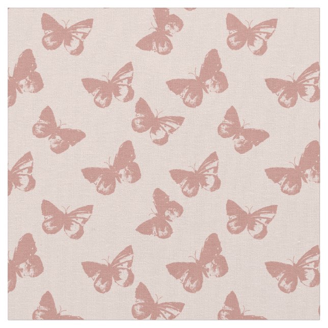 Schmetterlingsmuster in Pastell Stoff (Nahaufnahme)