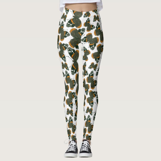 Schmetterlingsmuster Leggings (Vorderseite)