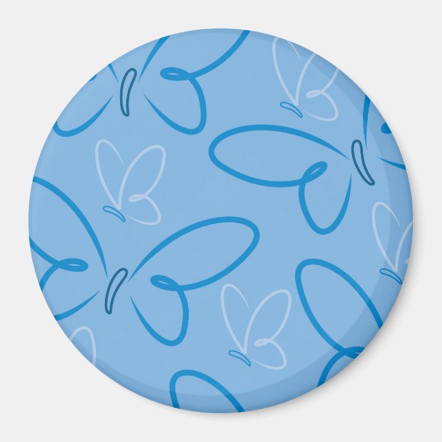 Schmetterlingsmuster Magnet (Vorne)