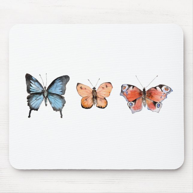 Schmetterlingsmuster Mousepad (Vorne)