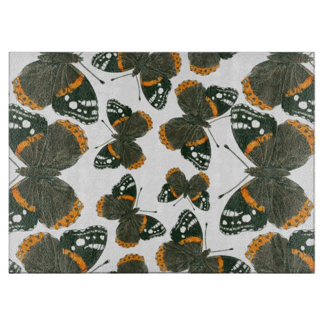 Schmetterlingsmuster Schneidebrett (Vorderseite)