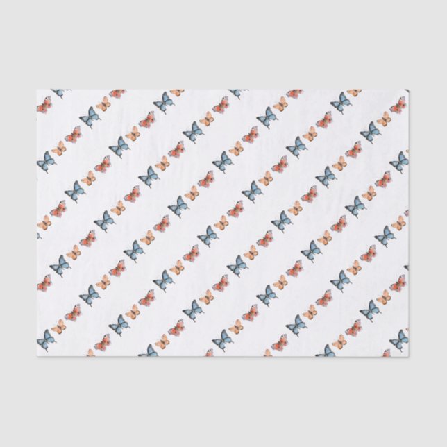 Schmetterlingsmuster Seidenpapier (Vorderseite)