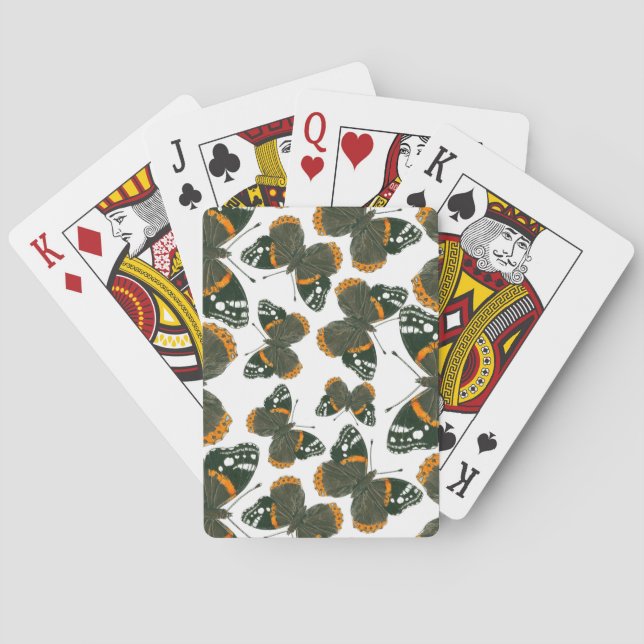 Schmetterlingsmuster Spielkarten (Rückseite)