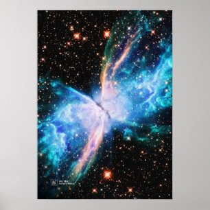 Schmetterlingsnebel NGC 6302 - Plakat