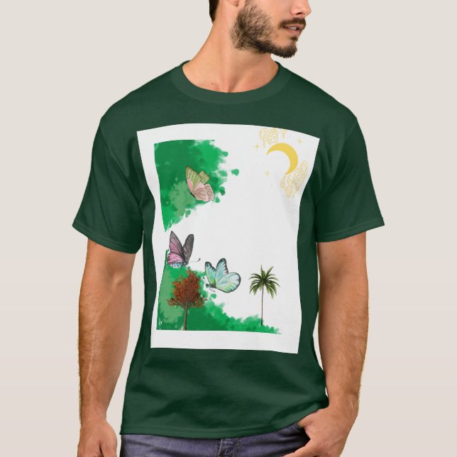 SCHMETTERLINGSPALMEN-TEE T-Shirt (Vorderseite)
