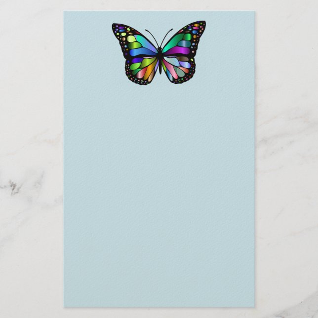 SCHMETTERLINGSPAPIER BRIEFPAPIER (Vorderseite)