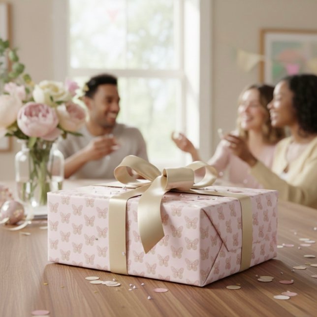 Schmetterlingspapier Geschenkpapier (Von Creator hochgeladen)