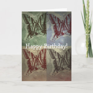 Schmetterlingspass, Geburtstag Karte