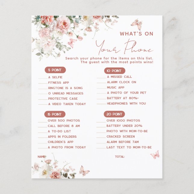 Schmetterlingspink Was ist auf deinem Handy Baby D (Vorderseite)