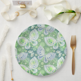 Schmetterlingsplatte Hochzeit/Dusche Pappteller