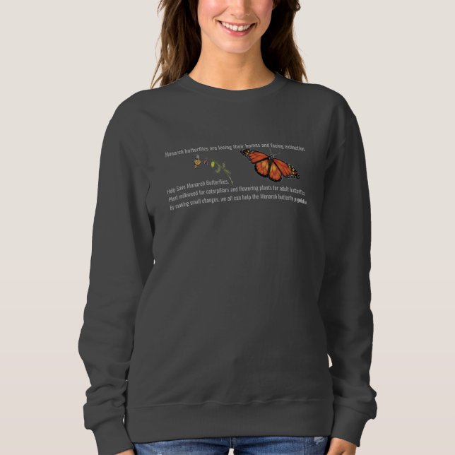 Schmetterlingspullover Sweatshirt (Vorderseite)