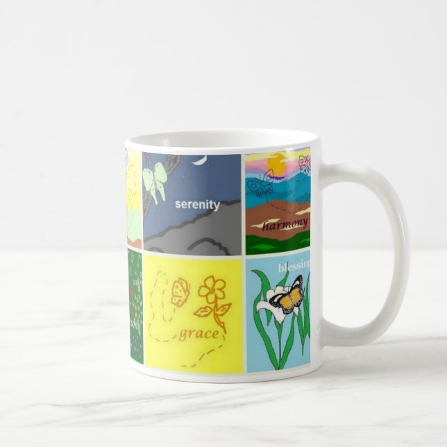 Schmetterlingssammlungs-Tasse #2 Tasse (Rechts)