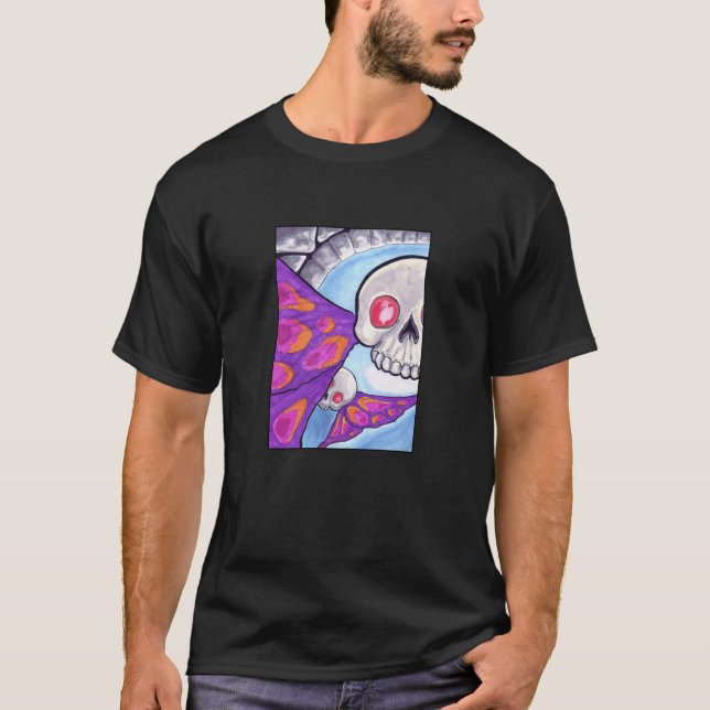 Schmetterlingsschädel im Flug  T-Shirt (Vorderseite)