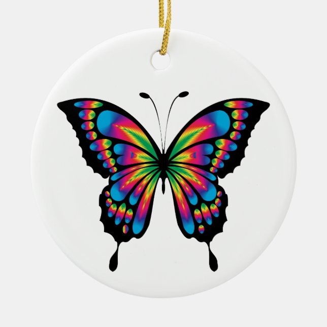 Schmetterlingsschmetterling Keramik Ornament (Vorne)