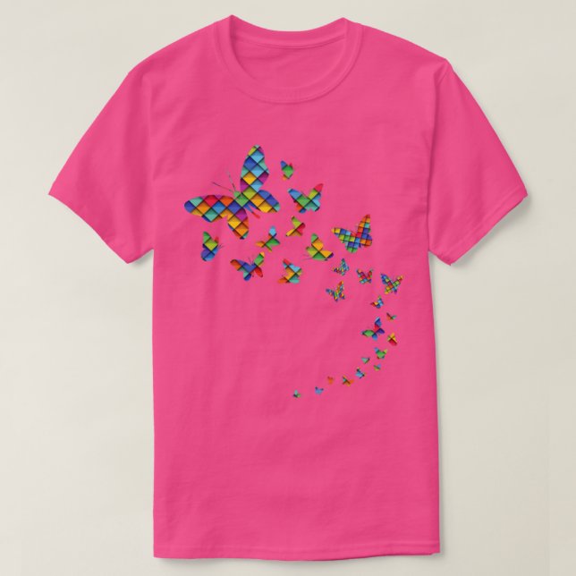 Schmetterlingsschmetterlinge2 T-Shirt (Design vorne)