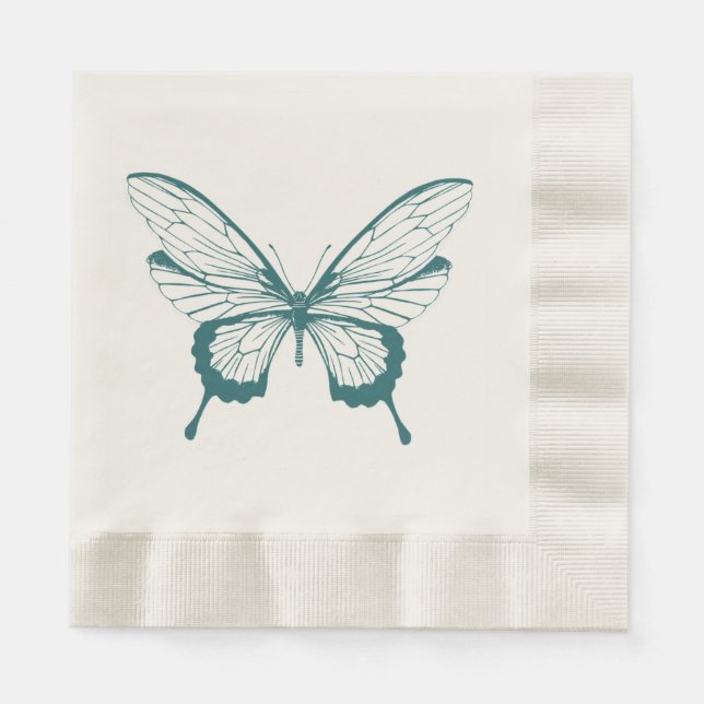 Schmetterlingsservietten Serviette (Vorderseite)