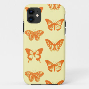 Schmetterlingsskizze, gelb und orange Case-Mate iPhone hülle