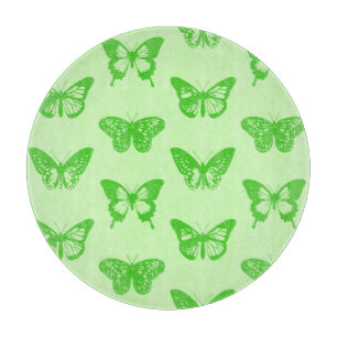 Schmetterlingsskizze, hellgrün schneidebrett