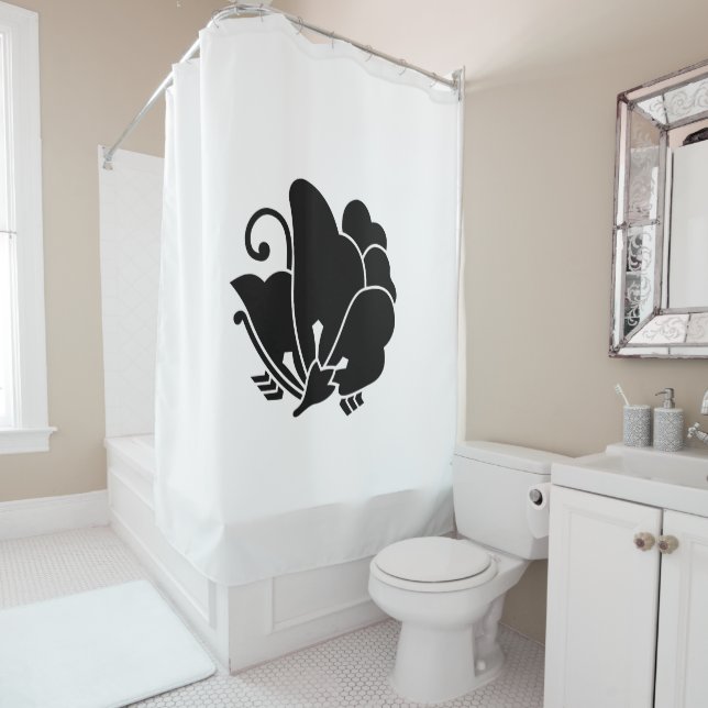 Schmetterlingssorrel Duschvorhang (Beispiel)