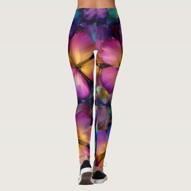 Schmetterlingsspiegelung  leggings (Rückseite)