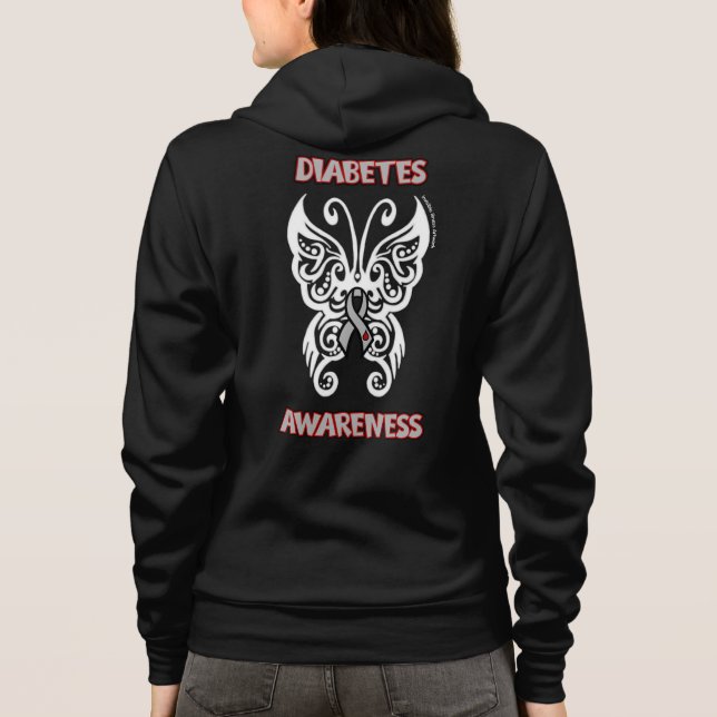 Schmetterlingsstamm... Diabetes Hoodie (Rückseite)