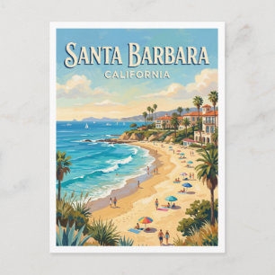Schmetterlingsstrand Santa Barbara Kalifornien Postkarte