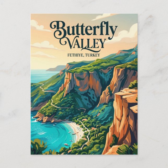 Schmetterlingstal Türkei Postkarte (Vorderseite)