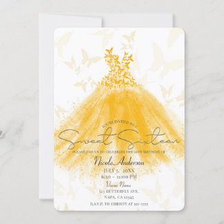 Schmetterlingstanz Orangefarbenes Cremenkleid Swee Einladung