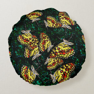 Schmetterlingstanz Rundes Kissen
