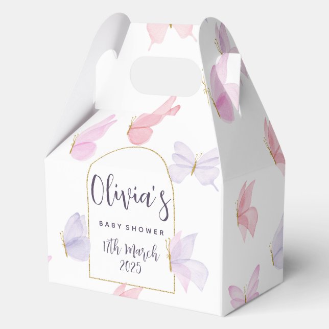 Schmetterlingsthemenboxen für Party Geschenkschachtel (Vorderseite)