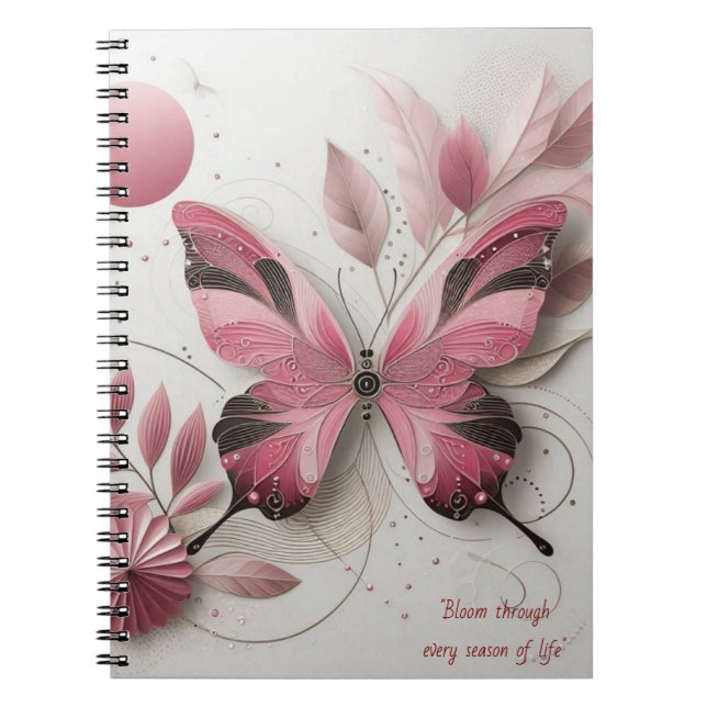 Schmetterlingstitel Notizblock (Vorderseite)