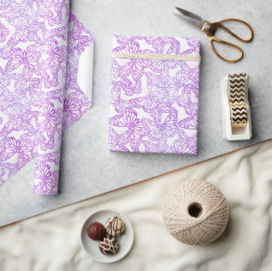 Schmetterlingstraum (Lavendel) Geschenkpapier