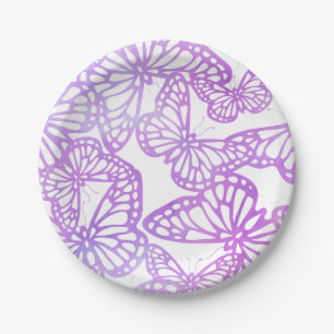 Schmetterlingstraum (Lavendel) Pappteller