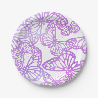 Schmetterlingstraum (Lavendel) Pappteller