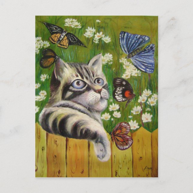 Schmetterlingstraum Postkarte (Vorderseite)