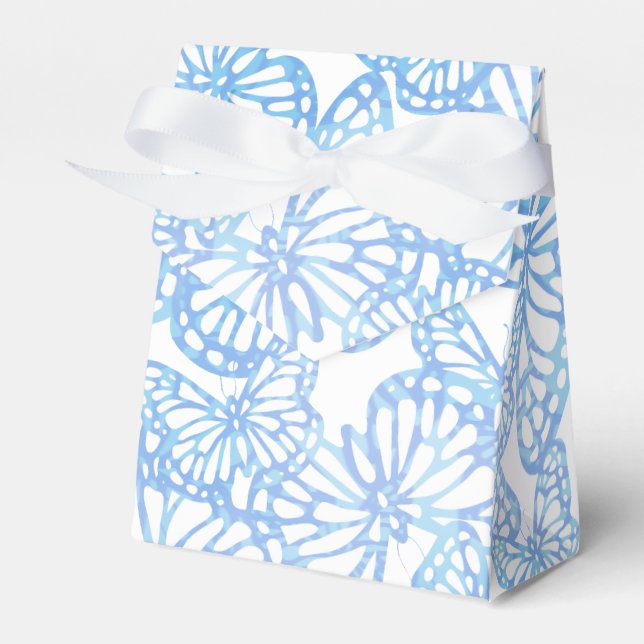 Schmetterlingsträume (blau) geschenkschachtel (Vorderseite)