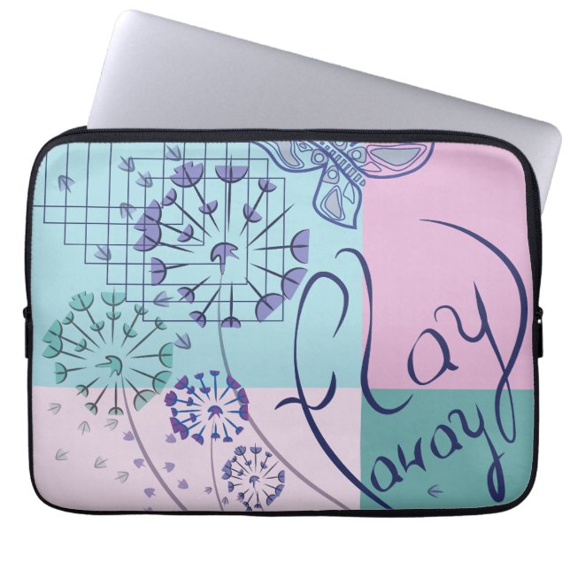 Schmetterlingsträume Laptopschutzhülle (Vorderseite)