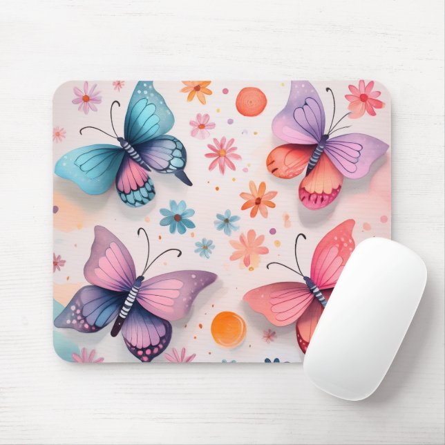 Schmetterlingsträume Mousepad (Mit Mouse)
