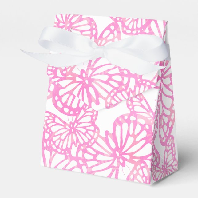 Schmetterlingsträume (Rosa) Geschenkschachtel (Vorderseite)