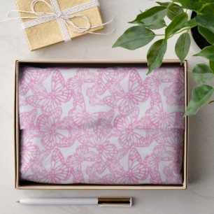 Schmetterlingsträume (Rosa) Seidenpapier