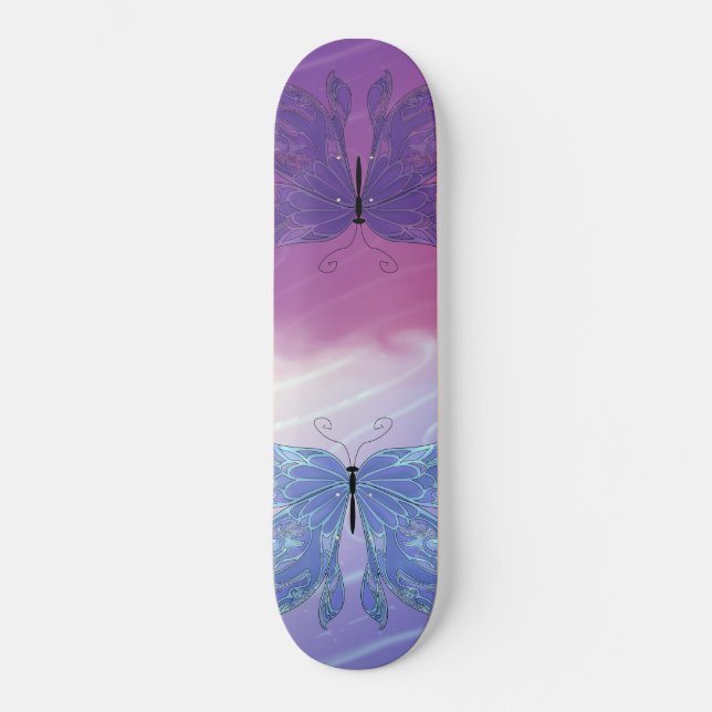 Schmetterlingsträume Skateboard (Vorderseite)