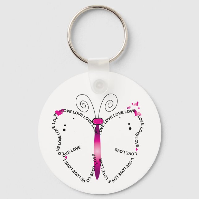 Schmetterlingsvirtuose Schlüsselanhänger (Vorderseite)