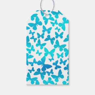Schmetterlingswirbel (Aquamarin) Geschenkanhänger