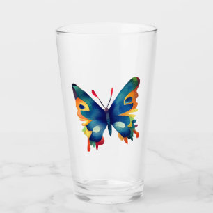 Schmetterlingszeichnung  glas