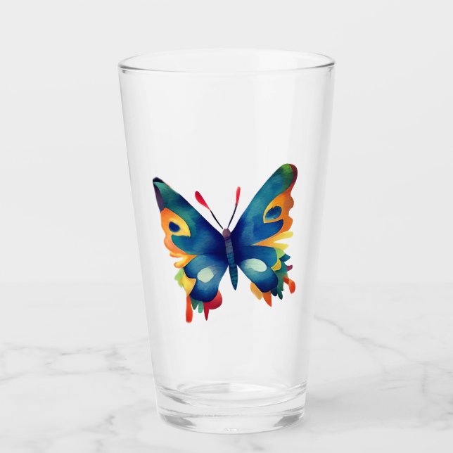 Schmetterlingszeichnung  glas (Vorderseite)