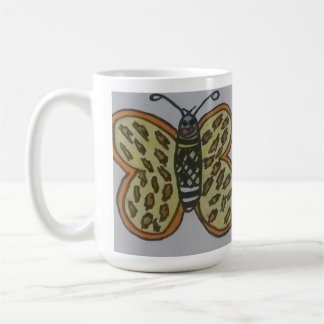 Schmetterlingszeichnung Kaffeetasse