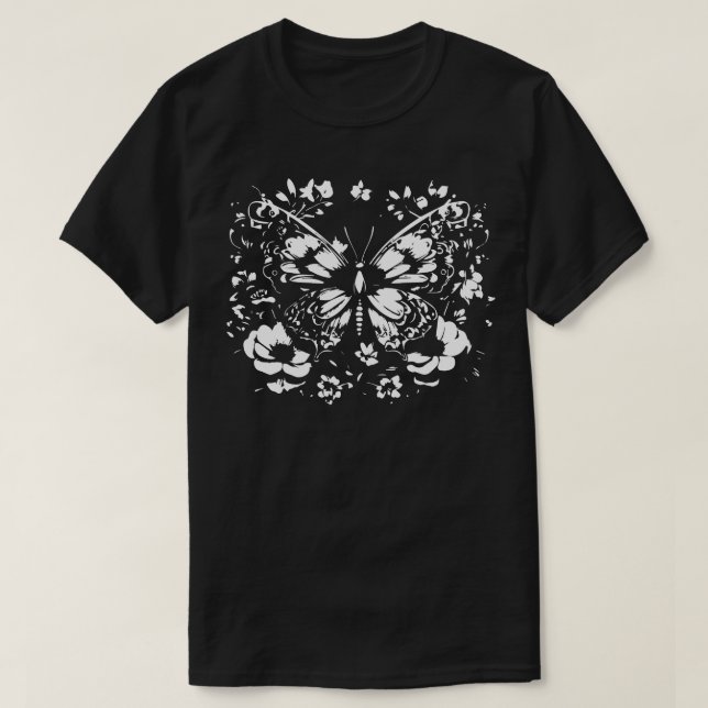 Schmetterlingtätowierung T-Shirt (Design vorne)